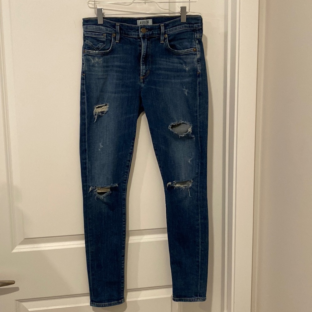 Agolde Distressed Jeans SIZE 28 EUC